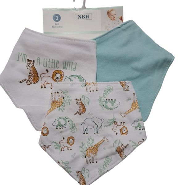 Set 3 Bandanas (celeste zoo)