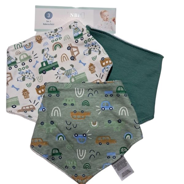 Set 3 Bandanas (verde autos)